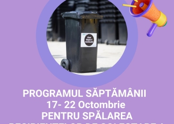 RETIM spală pubelele! Vezi aici programul săptămânii