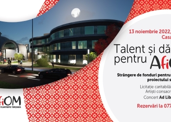 Licitație caritabilă pentru AfiOM. Se adună bani pentru construcția celui mai ambițios proiect social destinat tinerilor