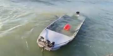 VIDEO. Bărbat salvat din apele Dunării