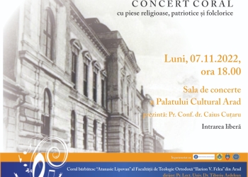 Concert coral la Palatul Cultural Arad