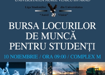 Sprijin pentru studenți, la Universitatea „Aurel Vlaicu”! Organizează o bursă a locurilor de muncă