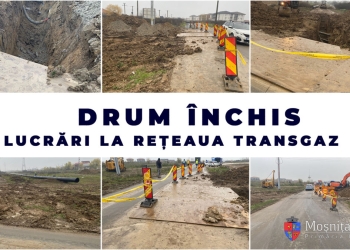 Trafic închis pe drumul care leagă Timișoara de Urseni, prin Rudicica