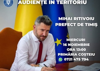 Prefectul Ritivoiu se deplasează prin județ pentru a sta de vorbă cu timișenii