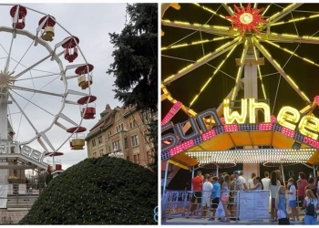 La Timișoara, ca pe litoralul românesc! Fritz, ironizat pentru roata panoramică din centrul orașului