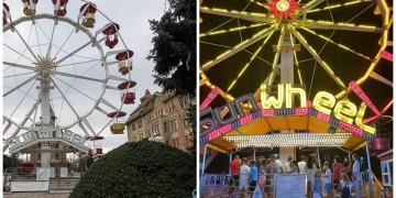 La Timișoara, ca pe litoralul românesc! Fritz, ironizat pentru roata panoramică din centrul orașului