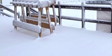 Prima ninsoare din Banat! Un strat gros de zăpadă s-a așternut nu departe de Timișoara