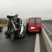VIDEO Circulație dirijată pe o singură bandă, pe A1, Timișoara-Arad. Trei mașini au fost avariate într-un accident