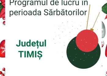 Programul de lucru RETIM în cadrul sărbătorilor de iarnă26 decembrie 2022 – 02 ianuarie 2023