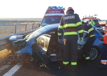 Elicopterul SMURD a intervenit pe autostrada Vestului! Un bărbat a fost încarcerat