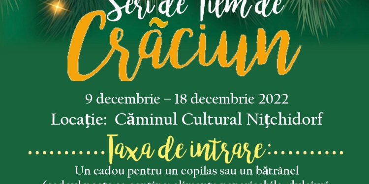 O comunitate mică, dar cu suflet mare! Seri de film de Crăciun și campanii umanitare organizate într-o comună din Timiș!