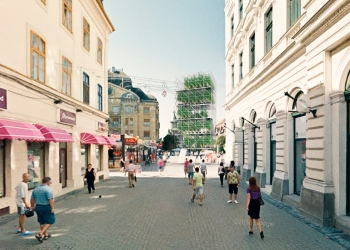 Un turn cu plante, punct de belvedere în centrul Timișoarei, în deschiderea anului Capitalei Europene a Culturii FOTO