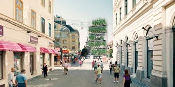 Un turn cu plante, punct de belvedere în centrul Timișoarei, în deschiderea anului Capitalei Europene a Culturii FOTO