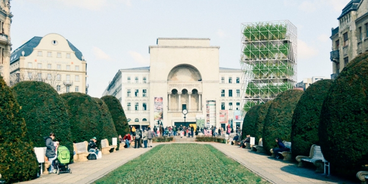 Un turn cu plante, punct de belvedere în centrul Timișoarei, în deschiderea anului Capitalei Europene a Culturii FOTO