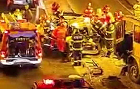 VIDEO Sfârșit tragic pentru doi tineri din Timișoara! Au murit într-un accident rutier, în subpasajul Michelangelo