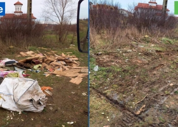 Sute de tone de gunoi adunate de RETIM, din Timișoara