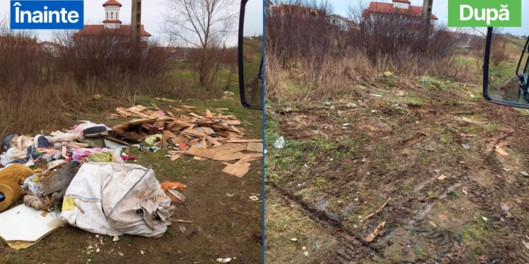 Sute de tone de gunoi adunate de RETIM, din Timișoara