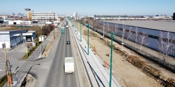 Lucrările la Calea Stan Vidrighin au ajuns la jumătate