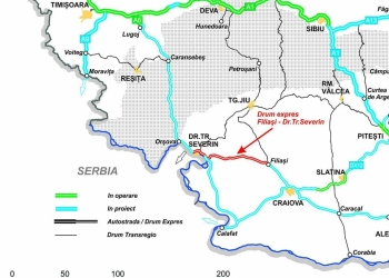 Proiectul privind viitorul drum de mare viteză Filiași – Lugoj avansează