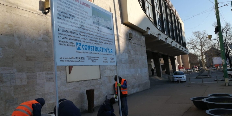 A început organizarea de șantier pentru reabilitarea Gării de Nord din Timișoara