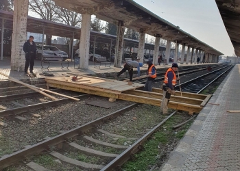 Gara de Nord din Timișoara, oficial în reparații. Șantierul este în plină organizare FOTO