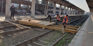 Gara de Nord din Timișoara, oficial în reparații. Șantierul este în plină organizare FOTO