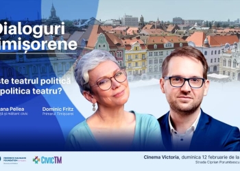 Primarul Dominic Fritz, în dialog cu actrița Oana Pellea despre politică și teatru