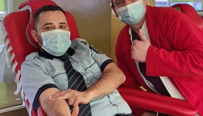 Zeci de polițiști din județul Timiș au donat sânge