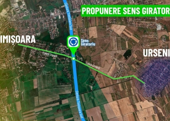 CJ Timiș solicită Ministerului Transporturilor includerea unui sens giratoriu la intersecția centurii de sud cu Calea Urseni