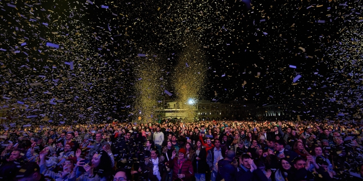 Timișoara 2023, deschisă oficial cu o ceremonie de gală și spectacole în Piața Unirii FOTO