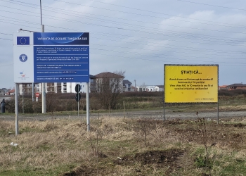 Protest pentru realizarea unui sens giratoriu la intersecția Calea Urseni cu centura de sud a Timișoarei