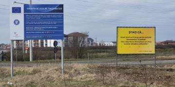 Protest pentru realizarea unui sens giratoriu la intersecția Calea Urseni cu centura de sud a Timișoarei