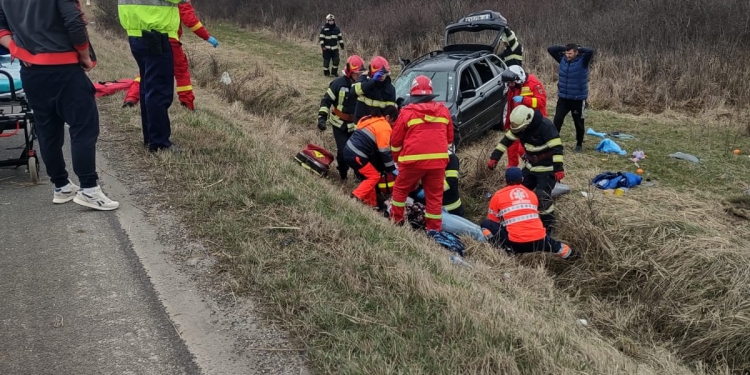 3 victime într-un accident pe „șoseaua morții” din vestul țării, DN 6! A fost solicitat și elicopterul SMURD