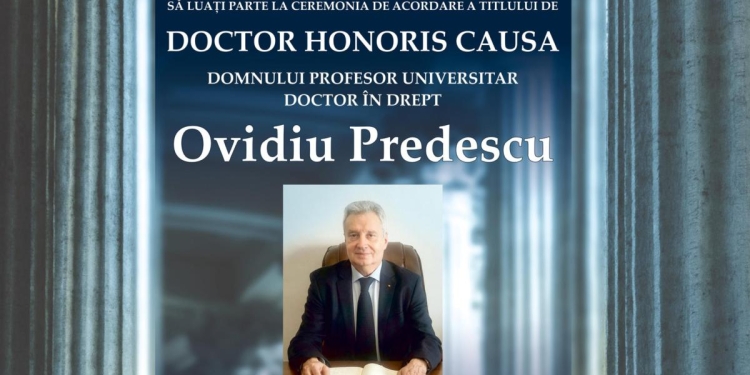 Prof. univ. dr. Ovidiu Predescu, Doctor Honoris Causa al UAV