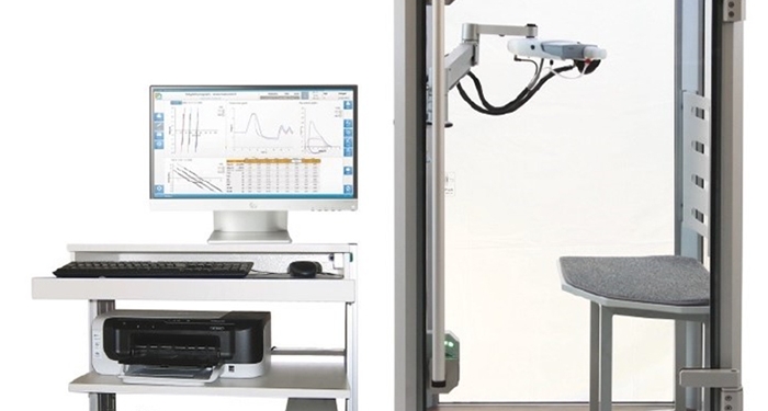 „Cabină telefonică” ce măsoară capacitatea pulmonară, la Spitalul de Boli Infecțioase din Timișoara