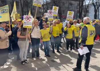 VIDEO Dascălii timișeni protestează!