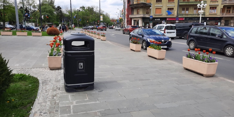 240 de noi coșuri de gunoi vor fi montate pe străzile Timișoarei