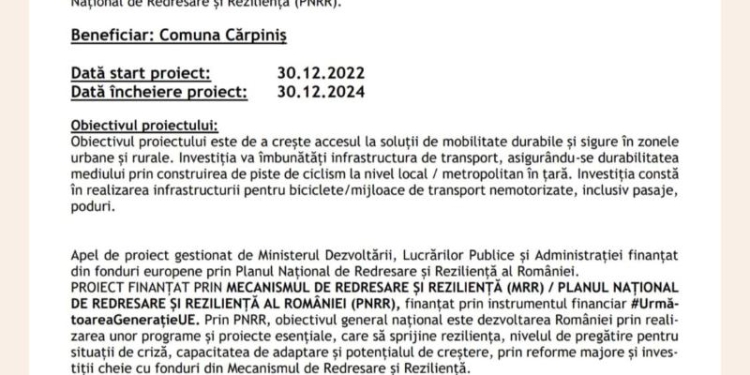 PNRR: Fonduri pentru România modernă și reformată!