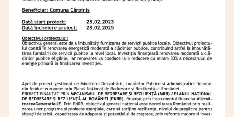 PNRR: Fonduri pentru România modernă și reformată!