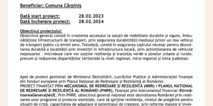 PNRR: Fonduri pentru România modernă și reformată!