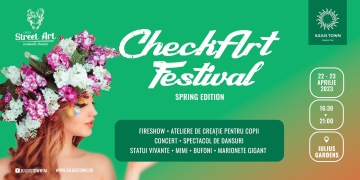 Statui vivante, mimi, bufoni, marionete gigant și personaje pe picioroange! La Timișoara începe Check Art Festival