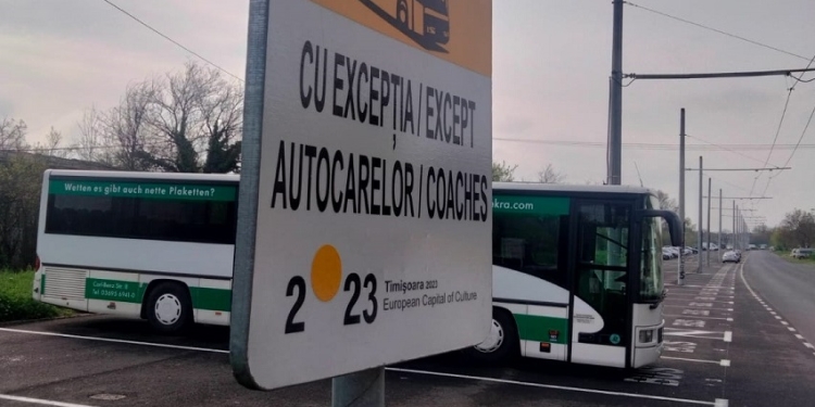 Să vină turiștii! S-au amenajat 26 de locuri de parcare pentru autocare la intrarea în Timișoara