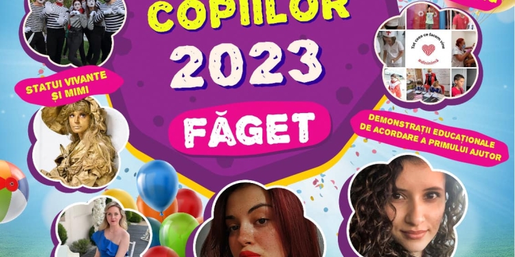 O lume desprinsă din povești, la Făget, de Ziua Internațională a Copiilor!