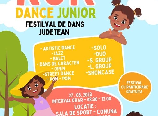 Primăria Comunei Cărpiniș găzduiește Rok Dance Junior: Festivalul de dans județean dedicat copiilor