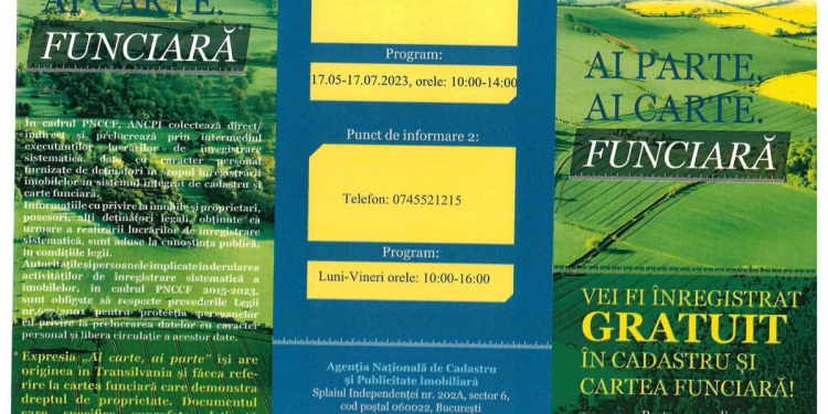 „Ai parte, ai carte. Funciară”, la Recaș!