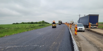 Se deschide circulația pe porțiunea parțial modernizată din DJ 691, în zona nodului cu A1 de la Giarmata