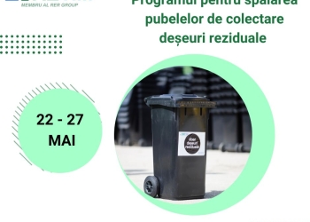 RETIM spală pubelele din Timișoara și alte câteva localități din județ