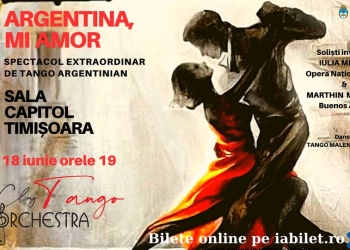 Spectacol de tango argentinian la Sala Capitol din Timișoara