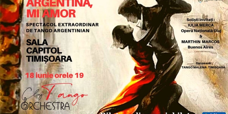 Spectacol de tango argentinian la Sala Capitol din Timișoara