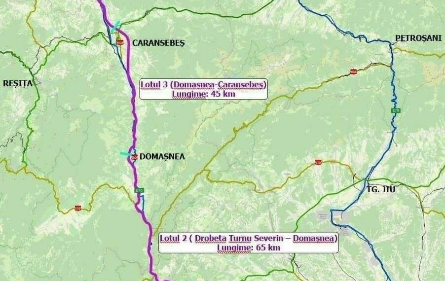 Poate începe proiectarea și pentru ultimul din cele 4 loturi ale drumului de mare viteză Filiași – Lugoj