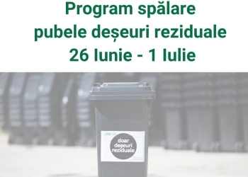RETIM spală pubelele pentru deșeuri reziduale